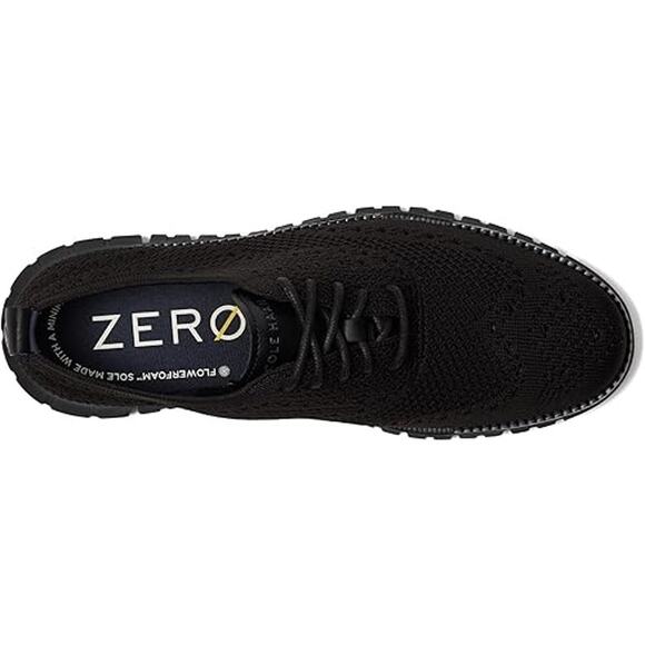 NWT Cole Haan Men’s Zerøgrand Remastered Stitchlite Wingtip Oxford – Black, 8 - Picture 2 of 7